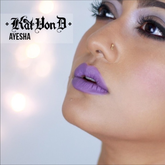 Kat von D KVD Everlasting Liquid Lip Ayesha lavender purple goth gothic new - Picture 9 of 9